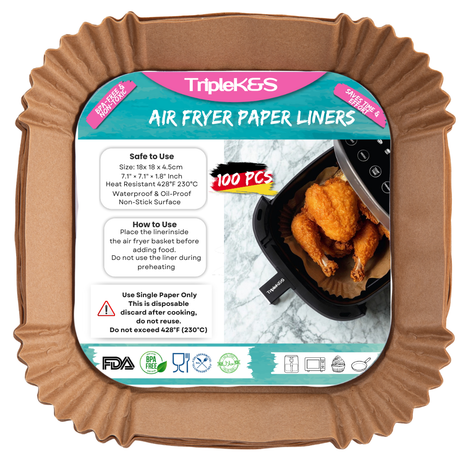 Airfryer Backpapier 18x18cm