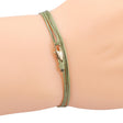 Verstellbares Männerarmband mit Karabinerverschluss in maritimem Stil.